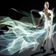 Illustration for article titled These brilliant dresses are made entirely of light